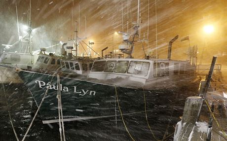 Rybáské lod zakotvené v pístavu v Scituate ve stát Massachusetts bhem...