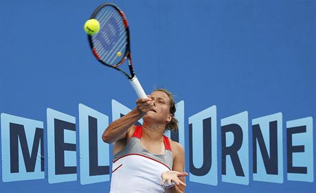 T̎K M. Barbora Zhlavov-Strcov ve druhm kole Australian Open.