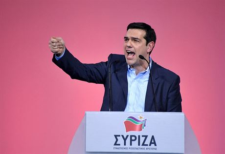 Alexis Tsipras, pedseda ecké koalice radikální levice Syriza (Thessaloniki,...