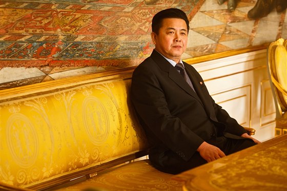 Nový velvyslanec KLDR Kim Pchjong-il (29. ledna 2015)