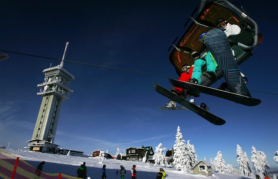 Nejvýše položený krušnohorský skiareál na Klínovci