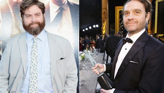 Zach Galifianakis v roce 2013 a v roce 2015