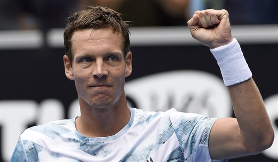 VÍTZSTVÍ. Tomá Berdych ve tvrtém kole Australian Open.