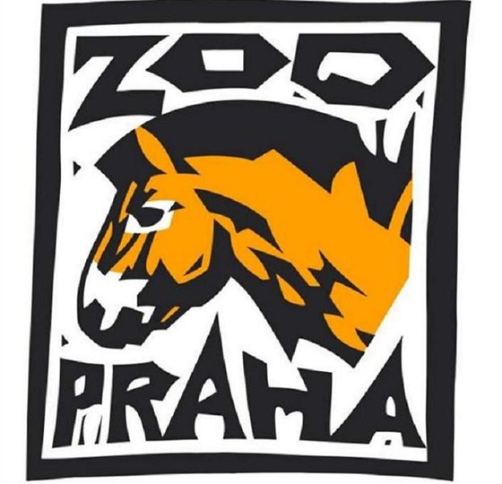 Logo pražské zoo s koněm Převalského