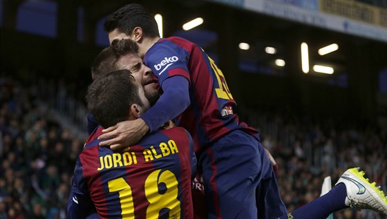 Gólová radost fotbalist Barcelony v utkání s Elche