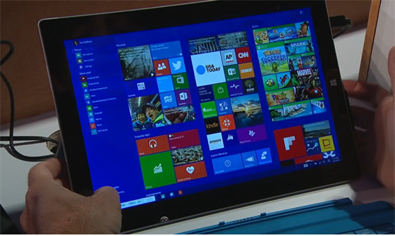 Start menu ve Windows 10 lze nov roztáhnout na celou plochu.