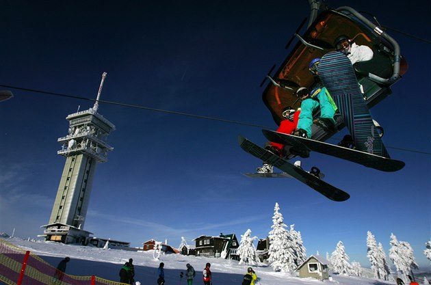 Nejvýe poloený krunohorský skiareál na Klínovci