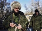 Na stran luhanských povstalc bojují i kozácké oddíly (14. ledna 2015)