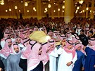 Poheb saúdskoarabského krála Abdalláha v Rijádu (23. ledna 2015)
