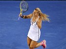 RADOSTNÝ ÚSMV. Dominika Cibulková na Australian Open válí. Práv vyadila...
