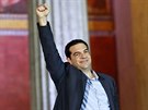 éf Syrizy Alexis Tsipras slaví vítzství ve volbách (25. ledna 2015)