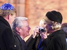 Nmecký prezident Joachim Gauck s holandským královským párem na pietní akci k...