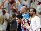 Katarská euforie po postupu do semifinále házenkáského mistrovství svta.