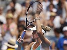 DALÍ POSTUP. Karolína Plíková po vítzství ve  druhém kole Australian Open.