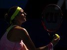 PED SERVISEM. Petra Kvitová ve druhém kole Australian Open.