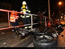 Tragická nehoda uzavela 22. ledna nad ránem Evropskou ulici ve smru z centra...