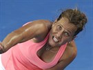 Barbora Záhlavová-Strýcová v duelu 3. kola Australian Open s Victorií...