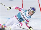 Lindsey Vonnová na trati superobího slalomu ve Svatém Moici.
