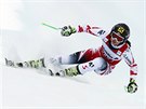 Rakuanka Anna Fennigerová v superobím slalomu ve Svatém Moici.