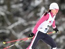 Eva Vrabcová-Nývltová bhem mistrovství republiky v bhu na lyích.