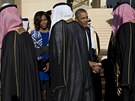 Americký prezident Barack Obama pijel s manelkou Michelle do Saúdské Arábie,...