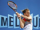 V MELBOURNE SE DA. Barbora Zhlavov-Strcov ve druhm kole Australian Open.