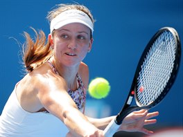 BEKHEND. Mona Barthelov ve druhm kole Australian Open.