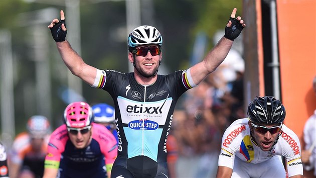 Britsk cyklista Mark Cavendish ovldl posledn etapu Tour de San Luis a oslavil prvn vtzstv sezony.