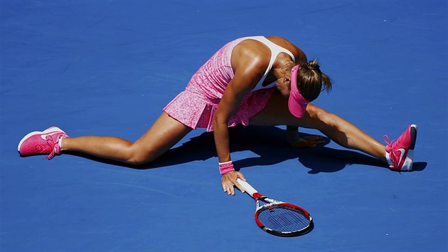 MARN BOJ. Lucie Hradeck ve tetm kole Australian Open.