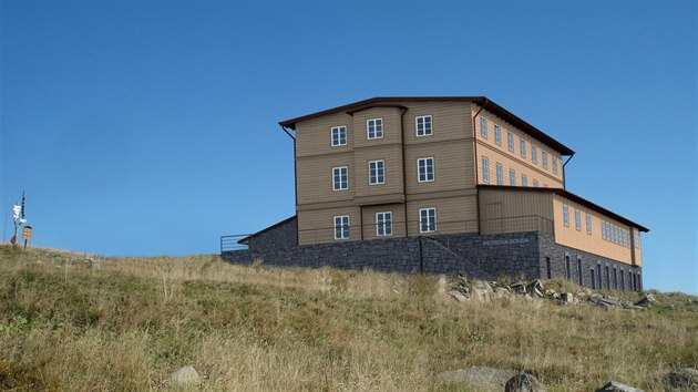 Majitelé se s památkáři domluvili na podobě nové Petrovy boudy v Krkonoších (27.1.2015).