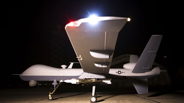 Bezpilotní letoun MQ-9 Reaper na základně v Afghánistánu