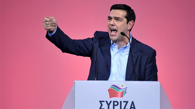 Alexis Tsipras, pedseda ecké koalice radikální levice Syriza (Thessaloniki,...