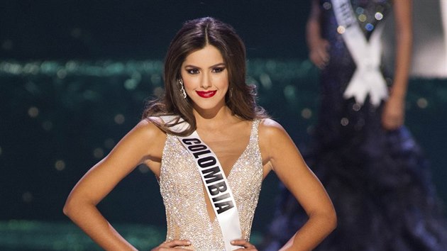 Miss Kolumbie Paulina Vegov na Miss Universe (Miami, 21. ledna 2015)