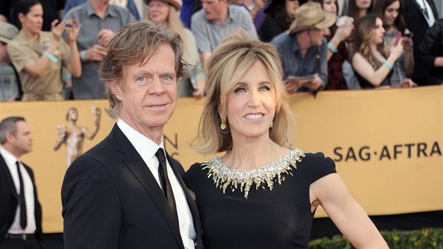 William H. Macy a Felicity Huffmanov (Los Angeles, 25. ledna 2015)