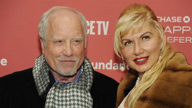 Richard Dreyfuss a jeho manelka Svetlana Erokhinov (Park City, 27. ledna 2015)