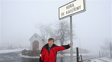 Hora Svaté Kateiny a její bývalý starosta Luká Pakosta.