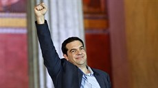�éf Syrizy Alexis Tsipras slaví vít�zství ve volbách (25. ledna 2015)