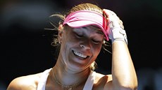 JAK JSEM TO MOHLA ZKAZIT. Lucie Hradecká ve tetím kole Australian Open.