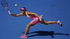 RETURN. Lucie Hradecká ve t�etím kole Australian Open.