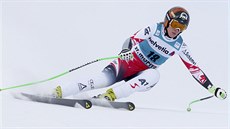 Nicole Hospová na trati superobího slalomu ve Svatém Moici.