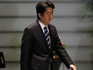 Japonský premiér inzo Abe dorazil do své oficiální rezidence v Tokiu poté, co...