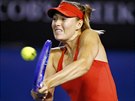 KONCENTRACE. Maria arapovová ve finále Australian Open.