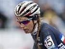Pauline Ferrandová-Prevotová na trati cyklokrosového mistrovství svta v Táboe,