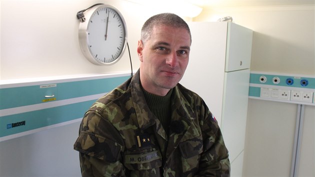 Vojenský chirurg Martin Oberreiter (30.1.2015).