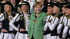 Nmecká kancléka Angela Merkelová se v Berlín sela s pedstaviteli nmeckých...