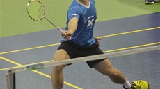 Adam Mendrek na mistrovství republiky v badmintonu.