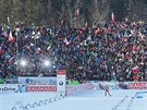 Skvlá atmosféra pi závodech v biatlonu v Novém Mst na Morav.