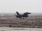 Jordánské letectvo bombardovalo v Sýrii pozice Islámského státu (5. února 2015).