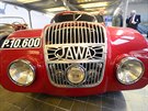 Výstava automobil tovární znaky Jawa byla otevena v Národním technickém...