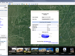 Co m Google Earth Pro navc? Demografick data (pouze v USA, a trochu...